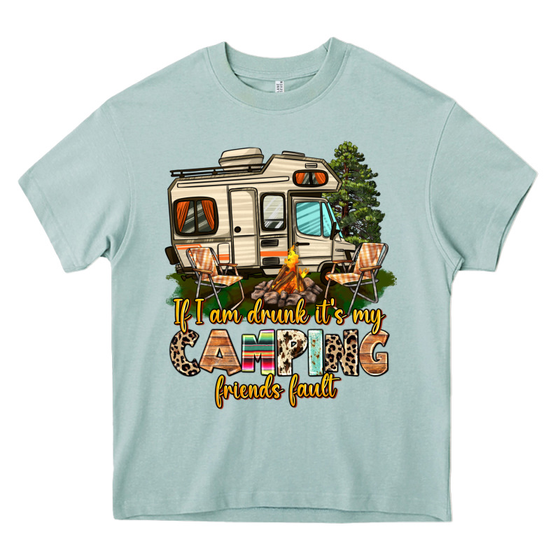 If I Am Drunk Its My Camping Friends Fault Heavy Core Tee by AdoDesignShop | Teevron
