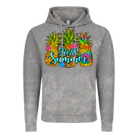 Cloud Rock hello summer pineapple Vintage Hoodie - Jasminsmagicworld