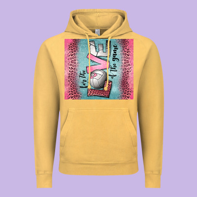 For The Love Of The Game Volleyball Vintage Hoodie Designed By Jasminsmagicworld