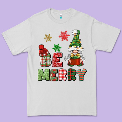Be Merry Premium Tee Designed By Bundleandbundleshop
