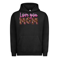 Pigment Black love you mom Urban Hoodie - FaDigitalArtStudio