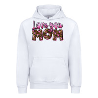 White love you mom Urban Hoodie - FaDigitalArtStudio