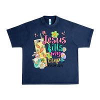 Navy easter jesus fills my cup Urban Heavy Tee - MaliasSmallBusiness