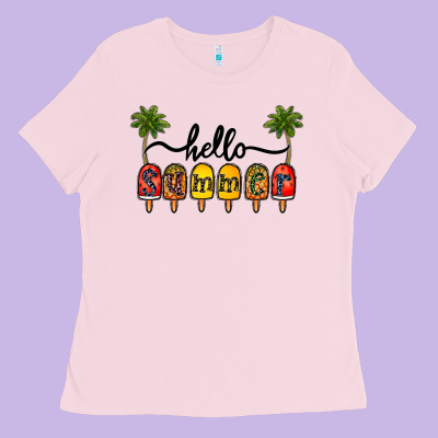 1hello Summer Ladies Tee Designed By Cowhidedigitalart