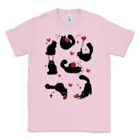 Bubblegum Pink valentine cat Classic Tee - MaliasSmallBusiness