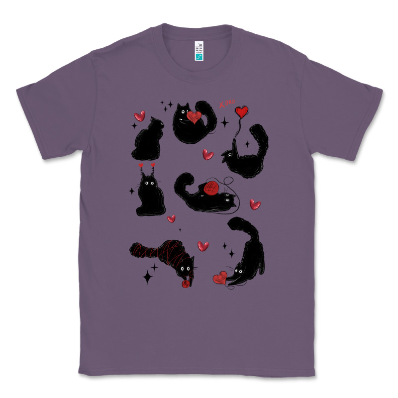 Valentine Cat Classic Tee by MaliasSmallBusiness | Teevron