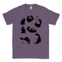 Lavender valentine cat Classic Tee - MaliasSmallBusiness