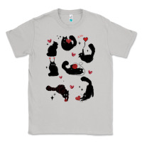Moon Dust valentine cat Classic Tee - MaliasSmallBusiness