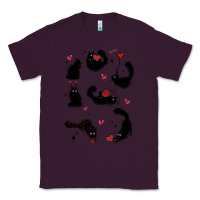 Plum valentine cat Classic Tee - MaliasSmallBusiness