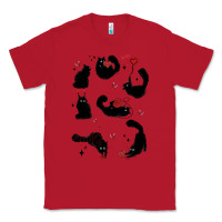 Red valentine cat Classic Tee - MaliasSmallBusiness
