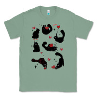 Sage valentine cat Classic Tee - MaliasSmallBusiness