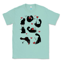Seafoam valentine cat Classic Tee - MaliasSmallBusiness
