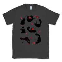 Smoke valentine cat Classic Tee - MaliasSmallBusiness