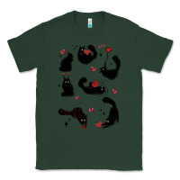Sports Green valentine cat Classic Tee - MaliasSmallBusiness