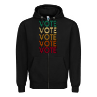 Black VOTE Zipper Hoodie - Bettercallsaul