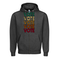Charcoal Heather VOTE Zipper Hoodie - Bettercallsaul