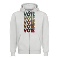 Dove Grey VOTE Zipper Hoodie - Bettercallsaul