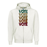 Oatmeal Heather VOTE Zipper Hoodie - Bettercallsaul