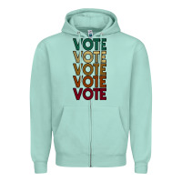 Seafoam VOTE Zipper Hoodie - Bettercallsaul