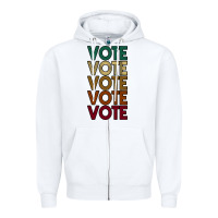 White VOTE Zipper Hoodie - Bettercallsaul