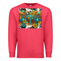 Cardinal western crosses and sunflowers Premium Sweatshirt - TumblerDesignByShophia