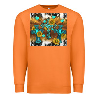 Carrot western crosses and sunflowers Premium Sweatshirt - TumblerDesignByShophia