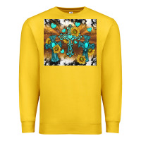 Lemon western crosses and sunflowers Premium Sweatshirt - TumblerDesignByShophia