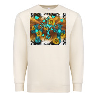 Sandshell western crosses and sunflowers Premium Sweatshirt - TumblerDesignByShophia