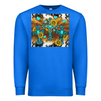 True Royal western crosses and sunflowers Premium Sweatshirt - TumblerDesignByShophia