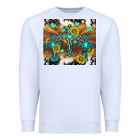 White western crosses and sunflowers Premium Sweatshirt - TumblerDesignByShophia