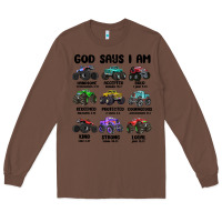 Chestnut god says i am Long Sleeve Tee - MaliasSmallBusiness