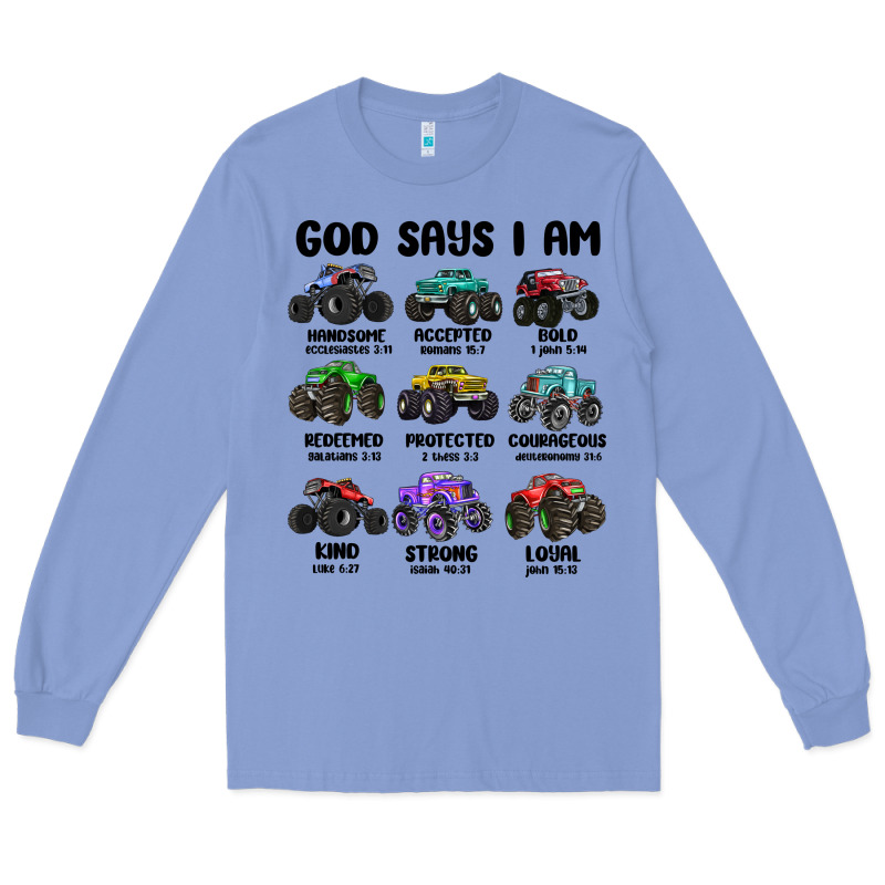 God Says I Am Long Sleeve Tee by MaliasSmallBusiness | Teevron
