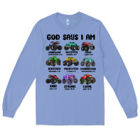 Colony Blue god says i am Long Sleeve Tee - MaliasSmallBusiness