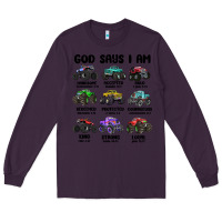 Plum god says i am Long Sleeve Tee - MaliasSmallBusiness