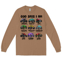 Toasted Coconut god says i am Long Sleeve Tee - MaliasSmallBusiness
