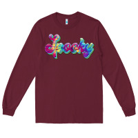 Burgundy spooky Long Sleeve Tee - JahusDesignShop