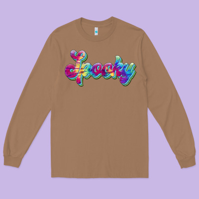Spooky Long Sleeve Tee Designed By Jahusdesignshop
