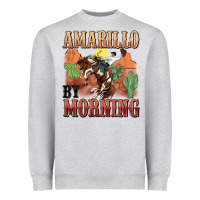 Heather Grey amarillo by morning Heavyweight Sweatshirt - MaliasSmallBusiness