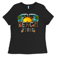 Black beach vibes Ladies Tee - CowhideDigitalArt