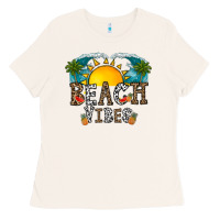 Bone beach vibes Ladies Tee - CowhideDigitalArt