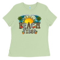 Matcha beach vibes Ladies Tee - CowhideDigitalArt