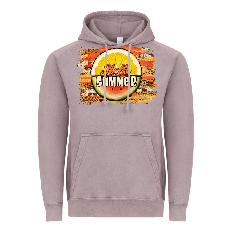 Hello Summer Watermelon Lemon Vintage Hoodie by Jasminsmagicworld | Teevron