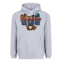 Heather Grey Touchdown season Baseball Heavyweight Hoodie - HowdyJamesFarm