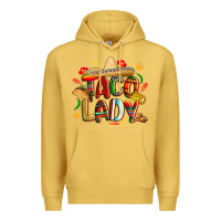 Antique Gold cinco de mayo taco lady Premium Hoodie - CowGirlArtShop