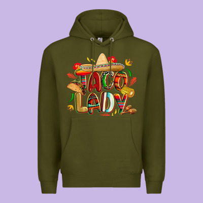 Cinco De Mayo Taco Lady Premium Hoodie Designed By Cowgirlartshop