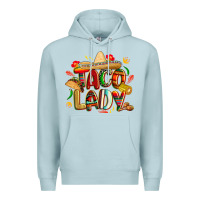 Blue Mist cinco de mayo taco lady Premium Hoodie - CowGirlArtShop