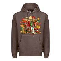 Coffee cinco de mayo taco lady Premium Hoodie - CowGirlArtShop