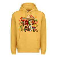 Mustard cinco de mayo taco lady Premium Hoodie - CowGirlArtShop