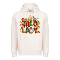 Pale Pink cinco de mayo taco lady Premium Hoodie - CowGirlArtShop