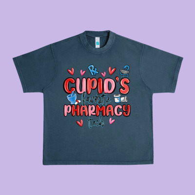 Cupid's Favorite Pharmacy Tech Urban Heavy Tee Designed By Maliassmallbusiness